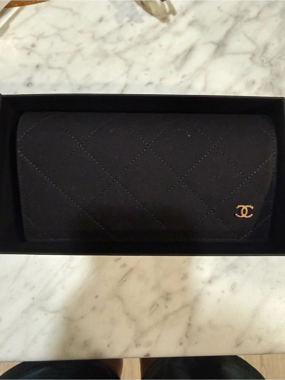 CHANEL Tortoiseshell Round Sunglasses with Gold Logo